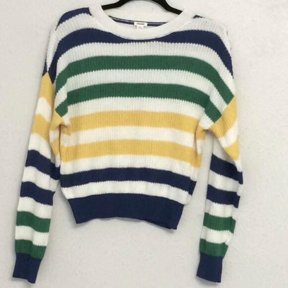 Garage Long Sleeve Sweater color block - Picture 4 of 5